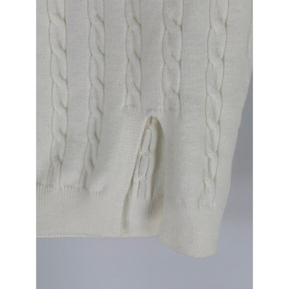 Dilvin Knit Braided Slit Skirt Womens Size Small New Cream Knitwear Collection - Picture 2 of 7